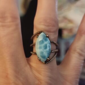 Elegant Blue Stone Ring